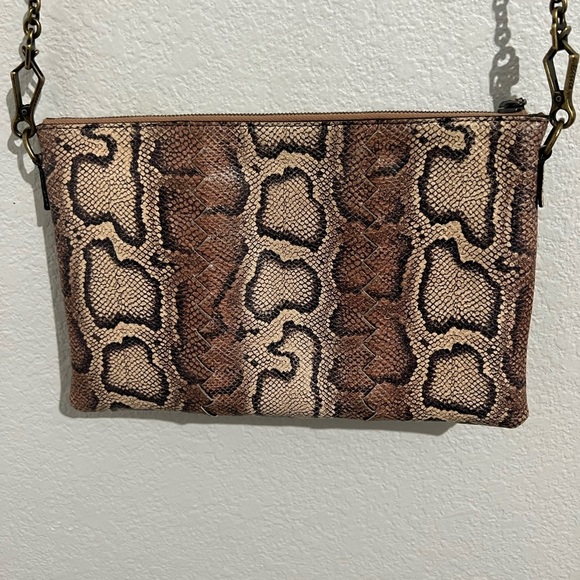 Bottega Veneta Snake Embossed Leather Crossbody - Picture 3 of 9